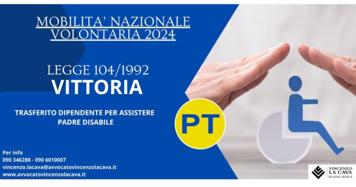 VITTORIA: DIPENDENTE POSTE TRASFERITO PER ASSISTERE PADRE DISABILE